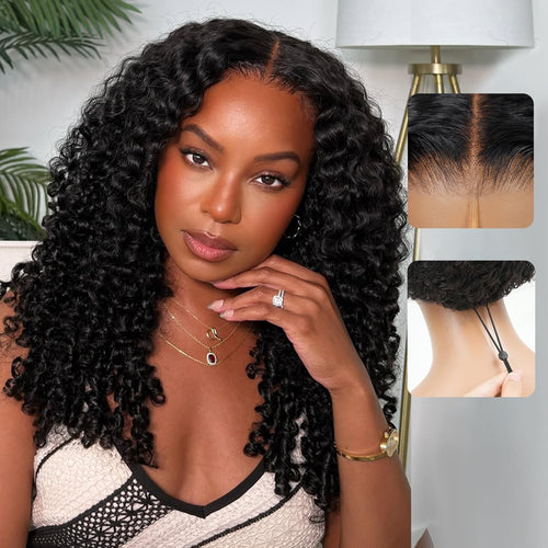 Liqusee 13x4 HD LaceFront Burmese CurlyHuman Hair Wig 20 Inch250% Density GluelessWear and Go