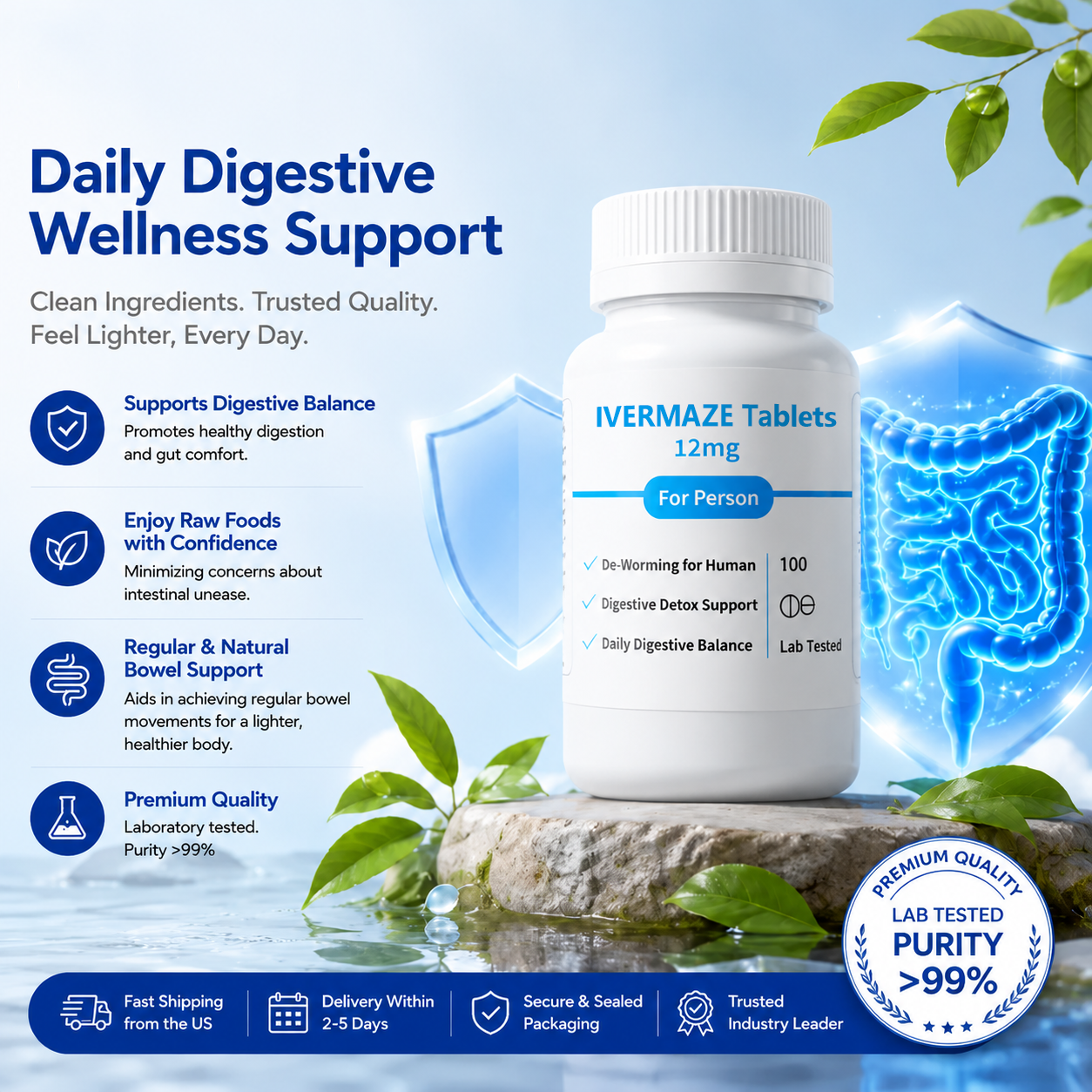 Ivermk 12 mg 100 tablets