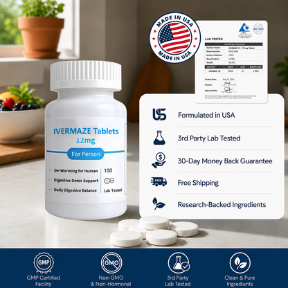 Ivermk 12 mg 100 tablets
